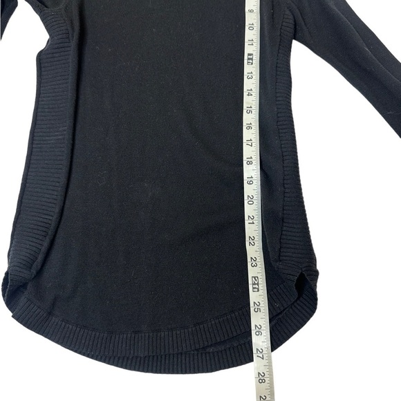 Lululemon Sit in Lotus Merino wool black ribbed crewneck sweater - Picture 6 of 8